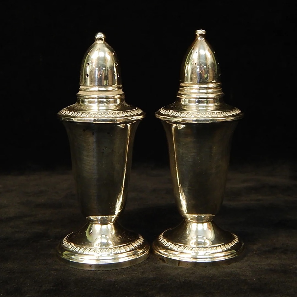 Crown Sterling Salt and Pepper Shakers